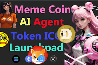 make launchpad, ai agent token, token ico on solana, evm chains, xrpl, sui