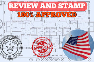 draw your architectural plan, engineering plan do architectural stamp for permit