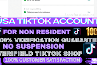 create USA tik tok agency account tiktok shop tiktok ads for non resident