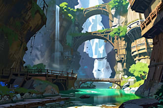draw awesome environment concept art