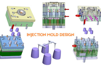 create custom silicone mold and plastic injection mold file and ship to you