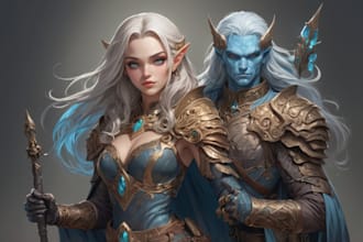 do a fantasy medieval concept art