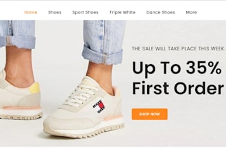design footwear shopify store sneakers website shoe shopify website