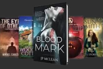 design an amazing paperback, ebook cover, amazon cover, book cover design