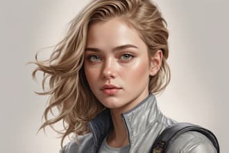 paint a realistic digital portrait