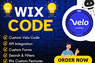 develop wix velo code custom wix code velo code database API integration