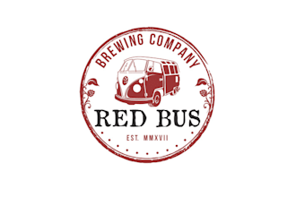 design red bus brewing company logo