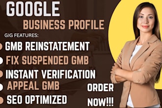 reinstate google my business profile, including gmb profile verification fix gmb