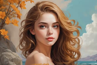 turn your photos into realistic digital oil painting