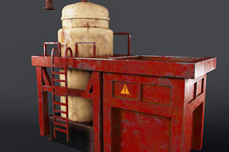 make low poly props and objects for games