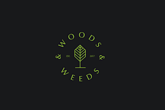 design classy modern nature loving craft cocktail bar logo