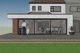 provide you with plans for a single storey rear extension
