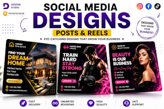 create professional social media posts and reels