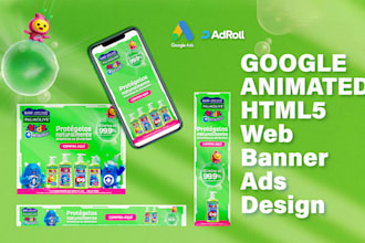 create animated html5 banner ads or google banner ads