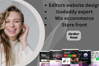 design, develop and customize wix, wordpress, godaddy, bluehost, squarespace