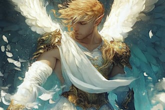 create scifi, fantasy, superhero character design