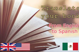 translate your book from english to spanish and vice versa