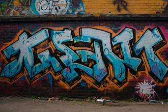 create graffiti art design for your logo or word