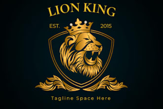 design a captivating lion logo for your brand