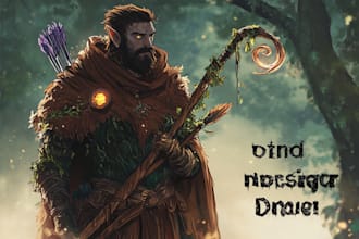 draw a fantasy character for dnd or similar