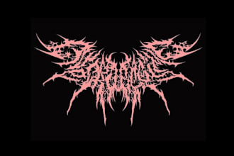 create unique black metal logo for your band
