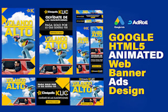 design html5 banner or animated html5 banner ads