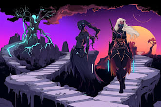 do futuristic cyberpunk art and sci fi concept art