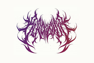 make custom brutal death metal, deathcore logo for your band
