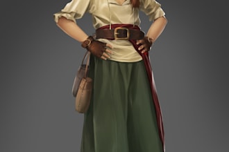 draw concept character or fanart