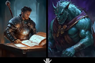 draw a detailed illustration of a fantasy character
