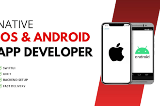 develop a professional ios and android app using react native or flutter