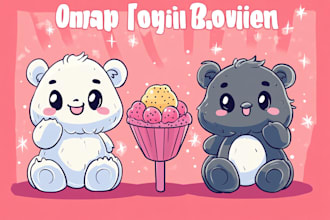 draw cute doodle and doodle art ilustration for any purpose