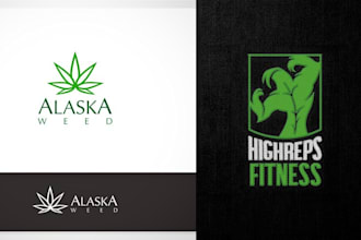 do custom cbd marijuana logo design