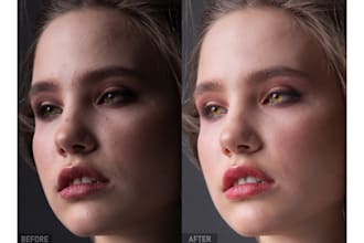 do portrait retouching and photo editing in photoshop