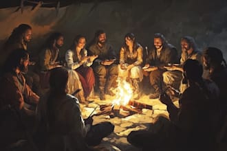 make fantasy or dnd party illustration