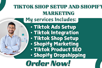 setup tiktok shop shopify dropshipping tiktok ads shopify marketing automation