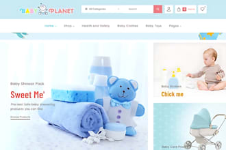 baby clothing shopify store baby toy store baby product store toy website