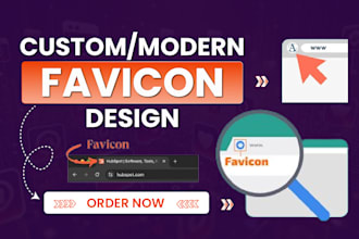 design a custom modern favicon for you