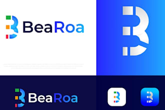 design modern business or startup, saas, tech, website logo