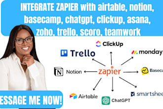 integrate zapier with airtable notion basecamp chatgpt clickup asana zoho trello