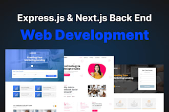 be your node js back end web developer