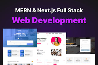 be your full stack web developer with mern and next js