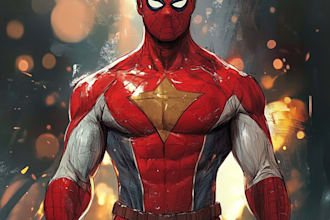 make a superhero comic character for you