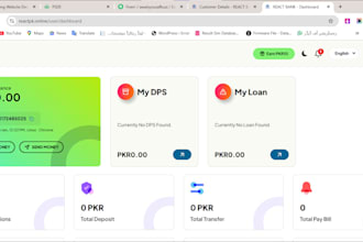 create a full proper online web , banking website PHP script  , local payment