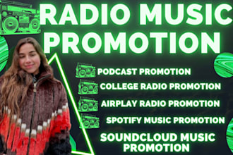 do promotion and submit your song to 5000active college radio stations worldwide
