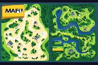 draw vector map in illustrator