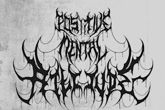 design you a brutal death metal, slamming, deathcore logo