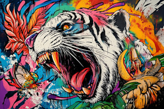 design custom graffiti text, tags, street art, illustration