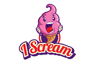 design wonderful ice cream shop logo