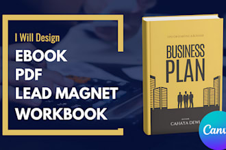 do professional canva ebook design, lead magnet and workbook
